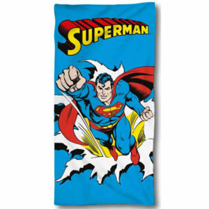 Serviette de bain ou de plage Superman personnalisable vendu par rêves de fil.