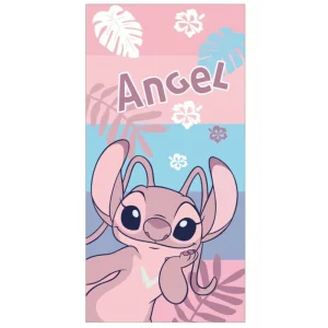 Serviette de bain et de plage Stitch Angel personnalisable vendu par Bubulle et savon.