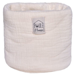 Corbeille de rangement salle de bain couleur lait