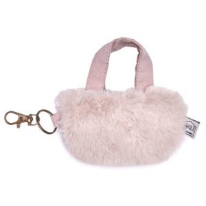 Etui pour écouteurs mini sac fausse fourrure