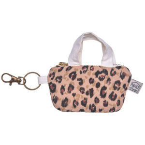 Etui pour écouteurs mini sac léopard