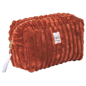 Grande trousse de toilette minky matelassé Louise - toffee