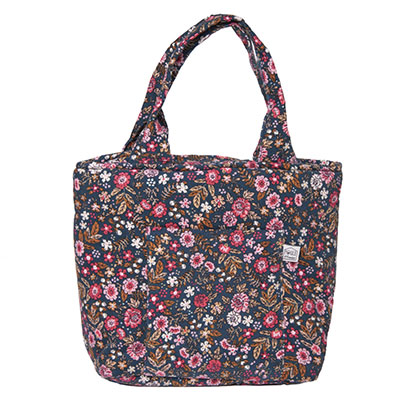 Lunch bag isotherme - velours petites fleurs