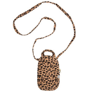 Mini sac à bandoulière pour téléphone portable - léopard