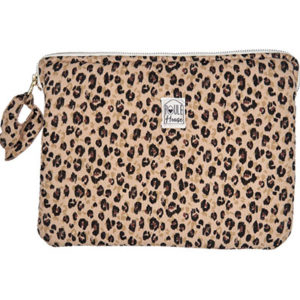 Pochette zippée PC-tablette leopard