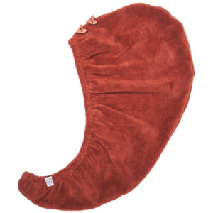 Serviette turban cheveux en éponge bambou - toffee