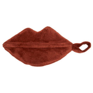 Trousse de toilette bouche - éponge toffee en forme de bouche