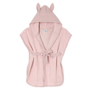 peignoir de bain ou pour sortir de la piscine pour enfant en bambou tout doux rose