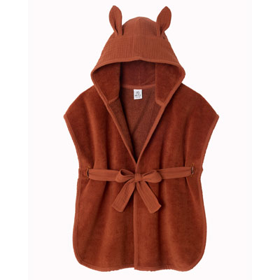 peignoir de bain ou pour sortir de la piscine pour enfant en bambou tout doux couleur café